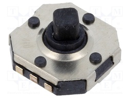 Microswitch TACT; Pos: 2; 0.05A/12VDC; SMD; none; 1.6N; OFF-(ON)