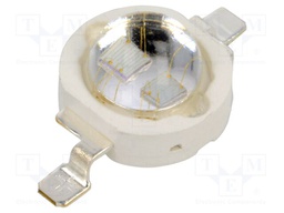 LED; UV; 125°; 1500mA; 6W; 410÷420nm; 3.5÷4VDC; SMD; Front: convex