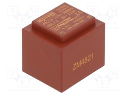 Transformer: encapsulated; 2.3VA; 117VAC; 6V; 383mA; Mounting: PCB