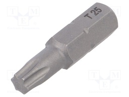 Screwdriver bit; Torx®; TX25; Overall len: 25mm; 10pcs.