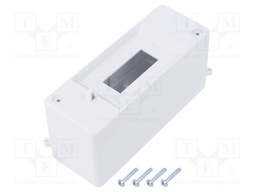 Enclosure: for modular components; IP20; white; No.of mod: 2; 400V