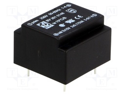 Transformer: encapsulated; 0.35VA; 230VAC; 15V; 15V; 12mA; 12mA