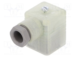 Connector: valve connector; plug; form A; 18mm; female; PIN: 3; 8A