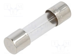 Fuse: fuse; time-lag; 1A; 250VAC; cylindrical,glass; 5x20mm; brass