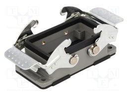Enclosure: for HDC connectors; size 10B; with double latch