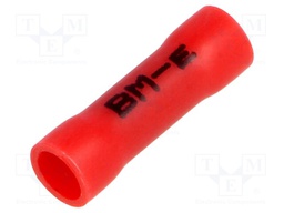 Butt splice; insulated; copper; Insulation: PVC; 0.25÷1.5mm2