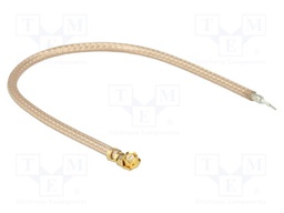 Cable; 100mm; IPEX MHF 1,cables; transparent; Øcable: 1.8mm; 50Ω