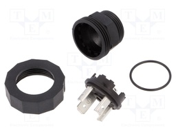 Connector: valve connector; socket; form A; 18mm; male; PIN: 4; 16A