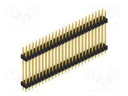 Connector: pin strips; pin header; male; PIN: 50; 2.54mm; THT; 2x25
