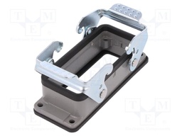 Enclosure: for HDC connectors; size D16B; with double latch