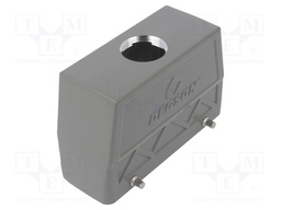Enclosure: for HDC connectors; size D24B; for cable; straight