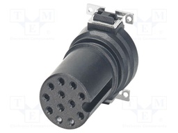 Connector: M12; contact insert; PIN: 12; 30V; straight; SMT; A code