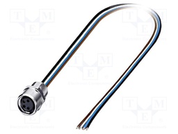 Connector: M8; female; PIN: 4; w/o contacts; for panel mounting