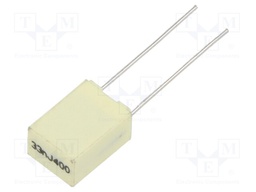 Capacitor: polyester; 33nF; 200VAC; 400VDC; Pitch: 5mm; ±5%