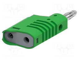 Connector: 4mm banana; plug; 36A; 30VAC; 60VDC; green