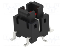 Microswitch TACT; SPST-NO; Pos: 2; 0.05A/12VDC; SMT; LED; 2.55N