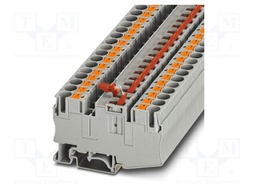 Splice terminal: rail; 20A; 500V; push-in; PA; L: 43.8mm; 0.5÷10mm2
