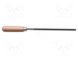 File; square; Handle material: wood; 100mm