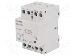 Contactor: 4-pole installation; NC x4; 230VAC; 40A; DIN; IKA