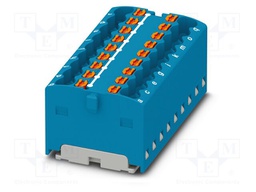 Splice terminal: rail; 17.5A; 450V; push-in; PA; L: 18.7mm; W: 37.4mm
