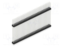 Connector: pin strips; pin header; male; PIN: 62; 2.54mm; THT; 2x31