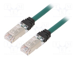 Patch cord; S/FTP,TX6A™ 10Gig; 6a; stranded; Cu; LSZH; green; 26AWG
