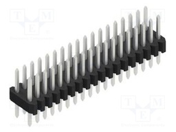 Connector: pin strips; pin header; male; PIN: 36; 1.27mm; THT; 2x18
