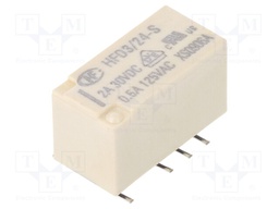 Relay: electromagnetic; DPDT; Ucoil: 24VDC; 0.5A/125VAC; 2A/30VDC
