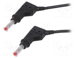 Connection cable; PVC; 1m; black; 32A; Type: with sliding cover