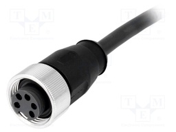 Plug; 7/8"; 1.5m; female; PIN: 5; straight; with lead; TPU