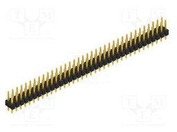 Connector: pin strips; pin header; male; PIN: 72; 2.54mm; THT; 2x36