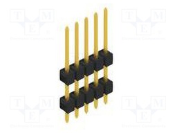 Connector: pin strips; pin header; male; PIN: 5; 2.54mm; THT; 1x5