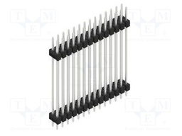Connector: pin strips; pin header; male; PIN: 28; 2.54mm; THT; 2x14