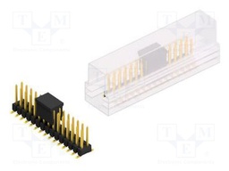 Connector: pin strips; pin header; male; PIN: 30; 2.54mm; SMT; 2x15