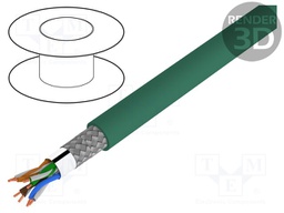Wire; SF/UTP,ETHERLINE® Cat.5e FD; 5e; solid; Cu; 4x2x24AWG; PUR