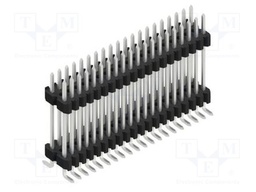 Connector: pin strips; pin header; male; PIN: 40; 1.27mm; SMT; 2x20