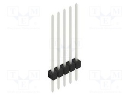 Connector: pin strips; pin header; male; PIN: 5; 2.54mm; THT; 1x5