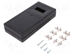 Enclosure: multipurpose; X: 93mm; Y: 190mm; Z: 41mm; ABS; black