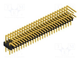 Connector: pin strips; pin header; male; PIN: 54; 1.27mm; THT; 2x27