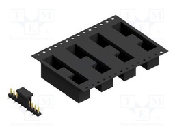 Connector: pin strips; pin header; male; PIN: 10; 2.54mm; SMT; 1x10