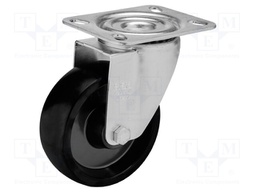 Transport wheel; Ø: 80mm; W: 35mm; H: 107mm; torsional; 127kg