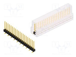 Connector: pin strips; pin header; male; PIN: 20; 2.54mm; SMT; 1x20