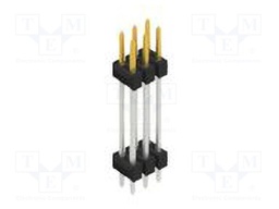 Connector: pin strips; pin header; male; PIN: 6; 2.54mm; THT; 2x3