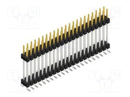 Connector: pin strips; pin header; male; PIN: 44; 2.54mm; SMT; 2x22