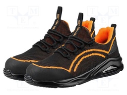 Shoes; Size: 47; black-green; polyester; slip; with metal toecap
