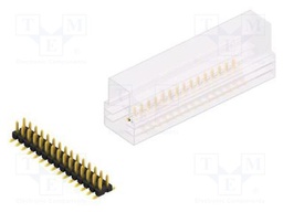 Connector: pin strips; pin header; male; PIN: 30; 2.54mm; SMT; 2x15