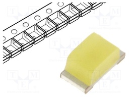 LED; SMD; 0603; white cold; 300÷430mcd; 120°; 20mA; 3÷3.2V