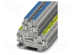 Splice terminal: rail; UT; PA; L: 64.4mm; terminals: 4; W: 5.2mm