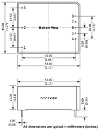 Converter: AC/DC; 10W; 85÷305VAC; Usup: 100÷430VDC; Uout: 5VDC; 76%