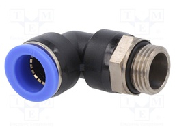 Push-in fitting; angled; -0.95÷15bar; Mat: PBT; Thread: G 1/2"